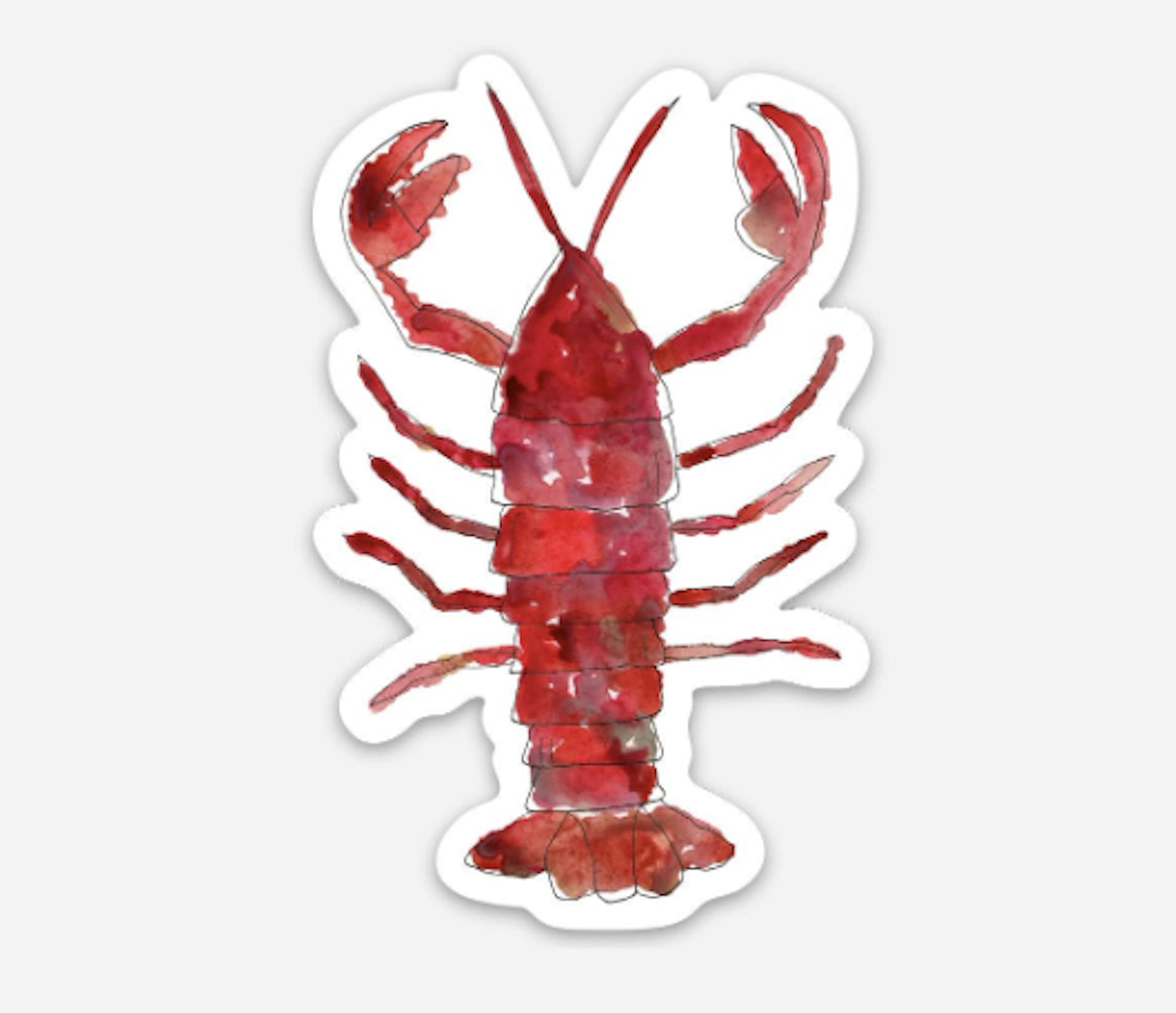 Funny Lobster Stickers - Waterproof Vinyl Decals for Laptops, Cars & DIY Crafts - Perfect for Gifts, Scrapbooking & Home Decor