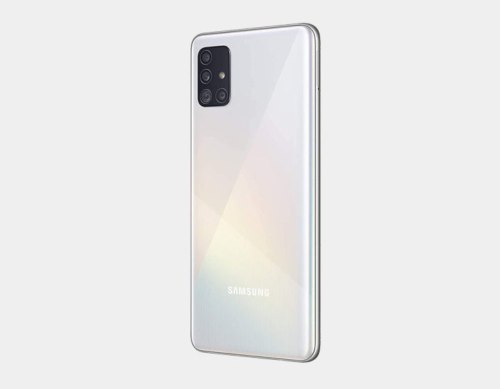 Samsung Galaxy A51 (SM-A515F/DS) 128GB 6GB RAM Dual SIM Smartphone - Prism Crush Silver | Unlocked Android Phone for Travel, Work & Entertainment