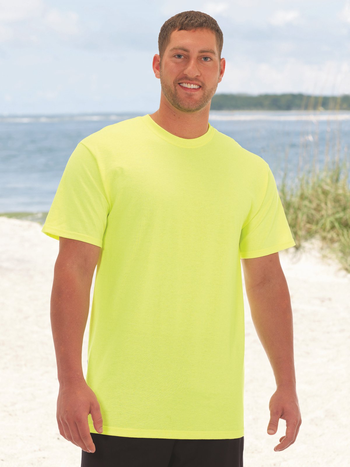 Fruit of the Loom Men's HD Tall T-Shirt (3931T) - White - XLT - Comfortable Cotton Crewneck Tee for Casual Wear & Workout