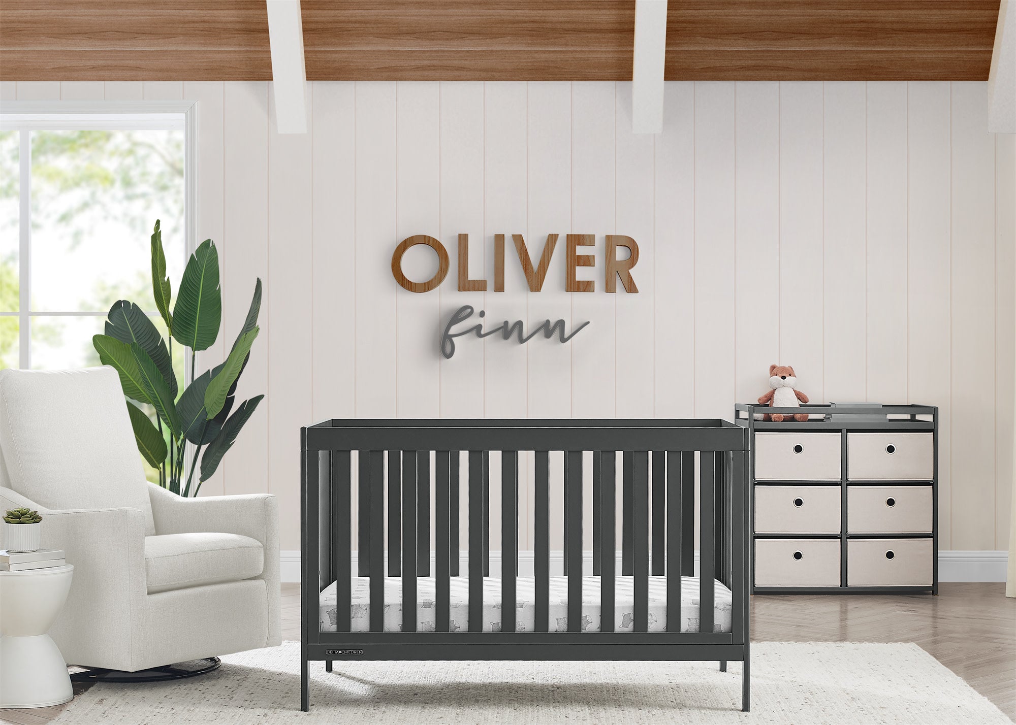 Hayes 4-in-1 Convertible Baby Crib - White Nursery Furniture for Newborn to Toddler Bed | Perfect for Modern Nursery, Bedroom & Daycare Centers