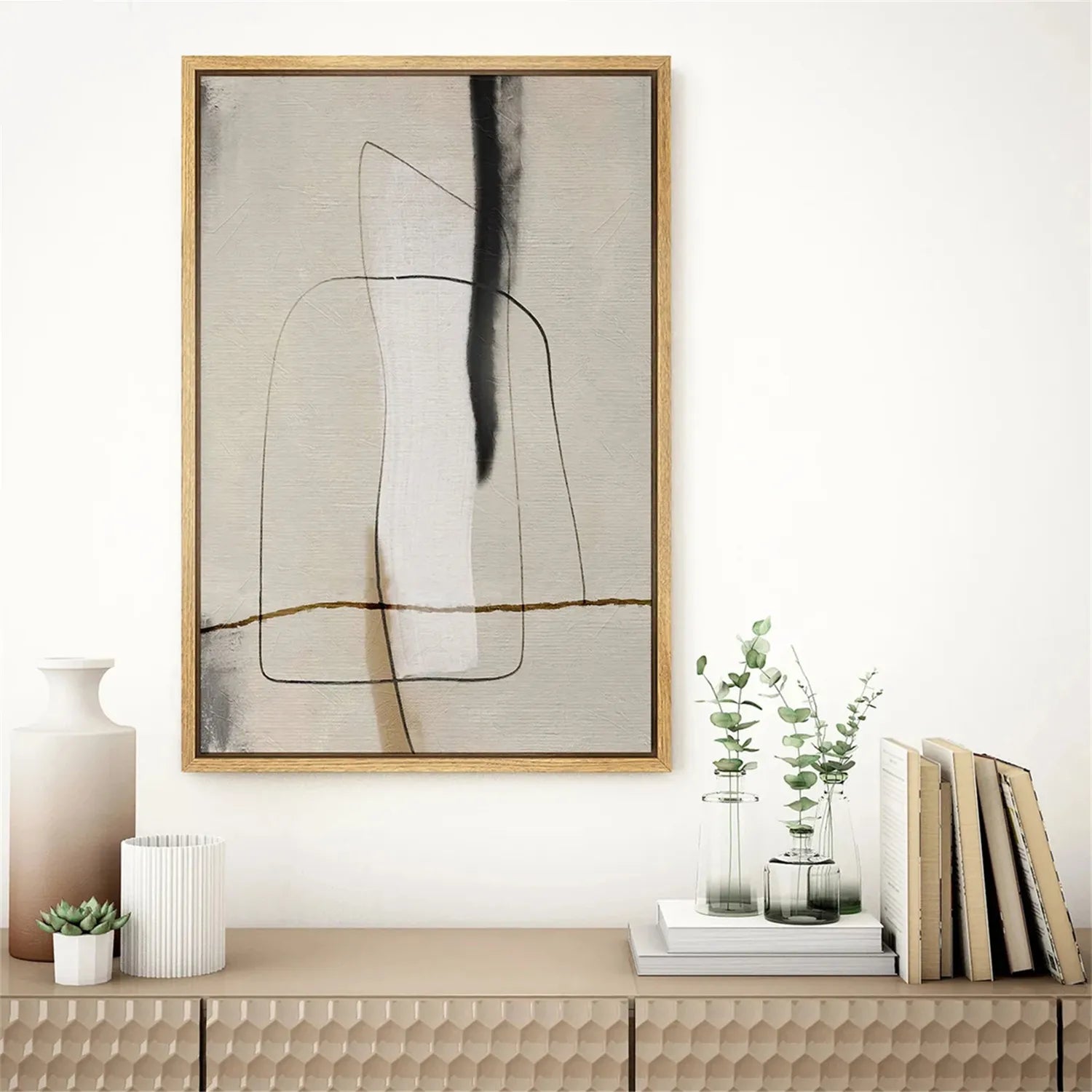 Abstract Painting Set of 3 - Modern Wall Art Canvas Prints #AB225 | Perfect for Living Room, Bedroom & Office Decor