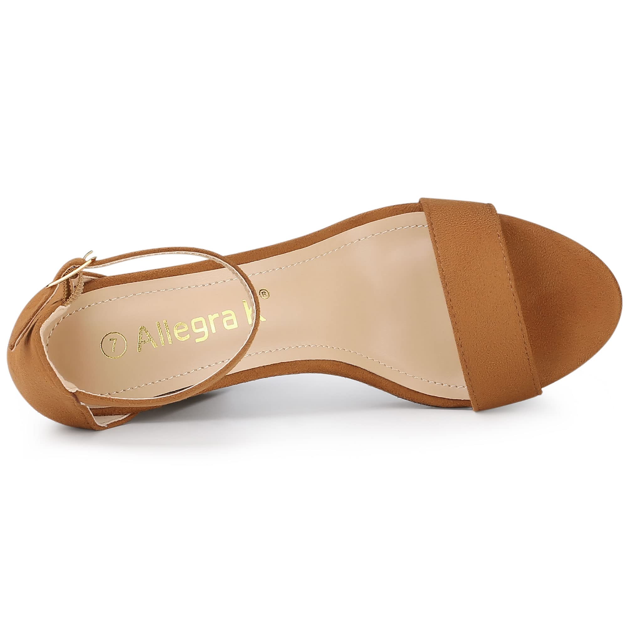 Allegra K Women's Chunky Heel Ankle Strap Platform Sandals | Comfortable Summer Dress Shoes for Weddings, Parties & Date Nights