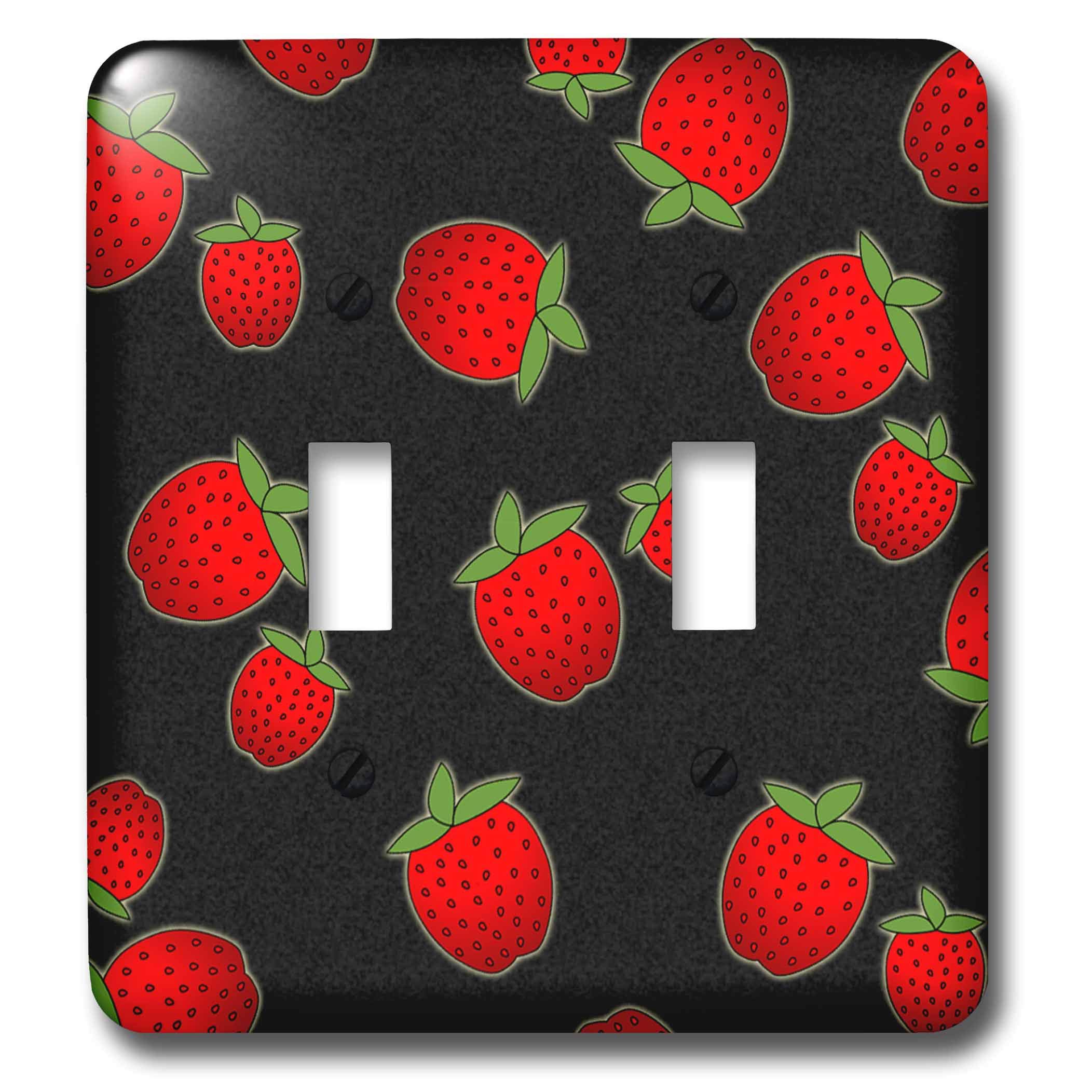 3D Printed Fresh Strawberries Toggle Switch - Red and Black Design for Home Appliances & DIY Electronics Projects