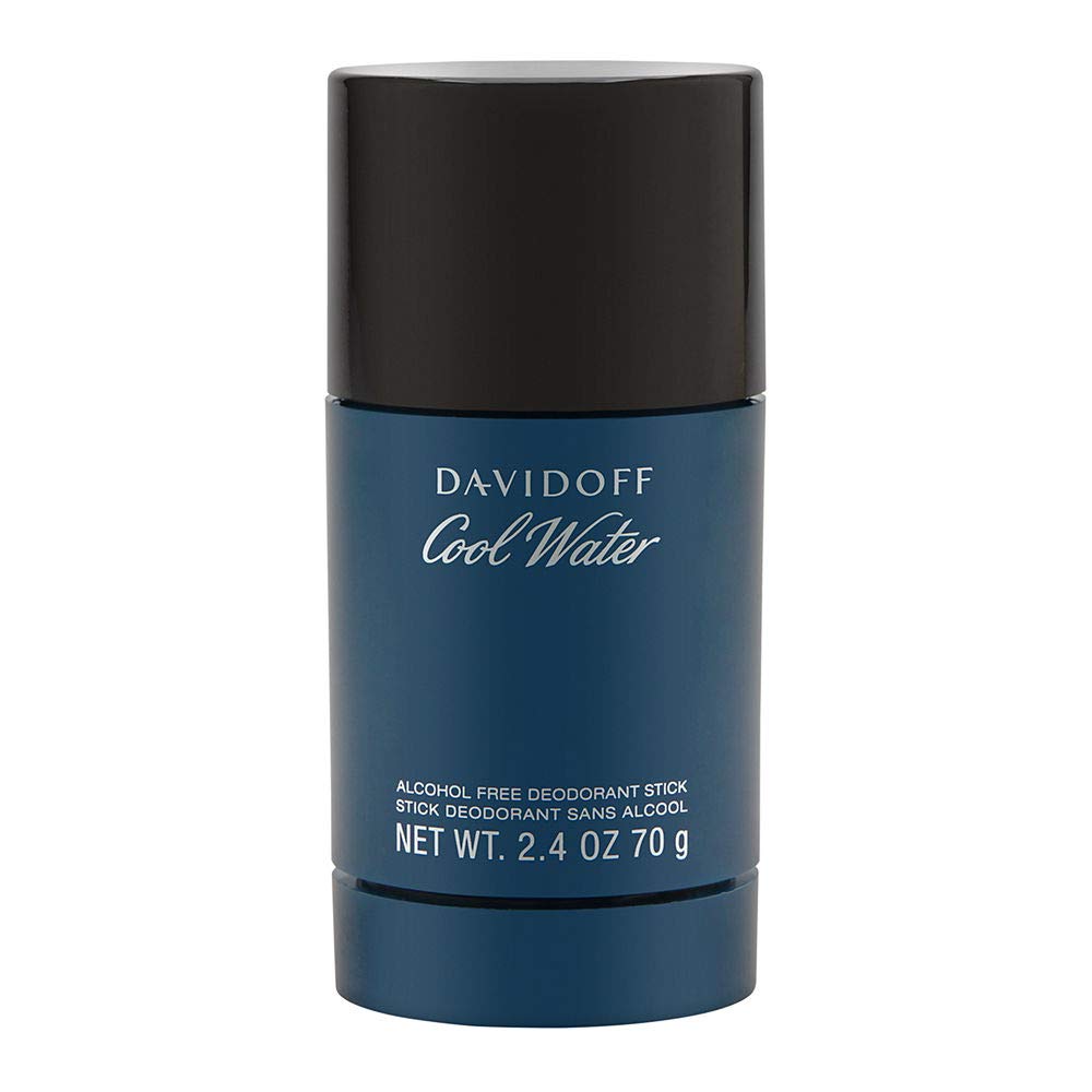 Davidoff Cool Water Alcohol-Free Deodorant Stick for Men - 70g Fresh Scent, Long-Lasting Protection - Perfect for Gym, Work & Daily Use