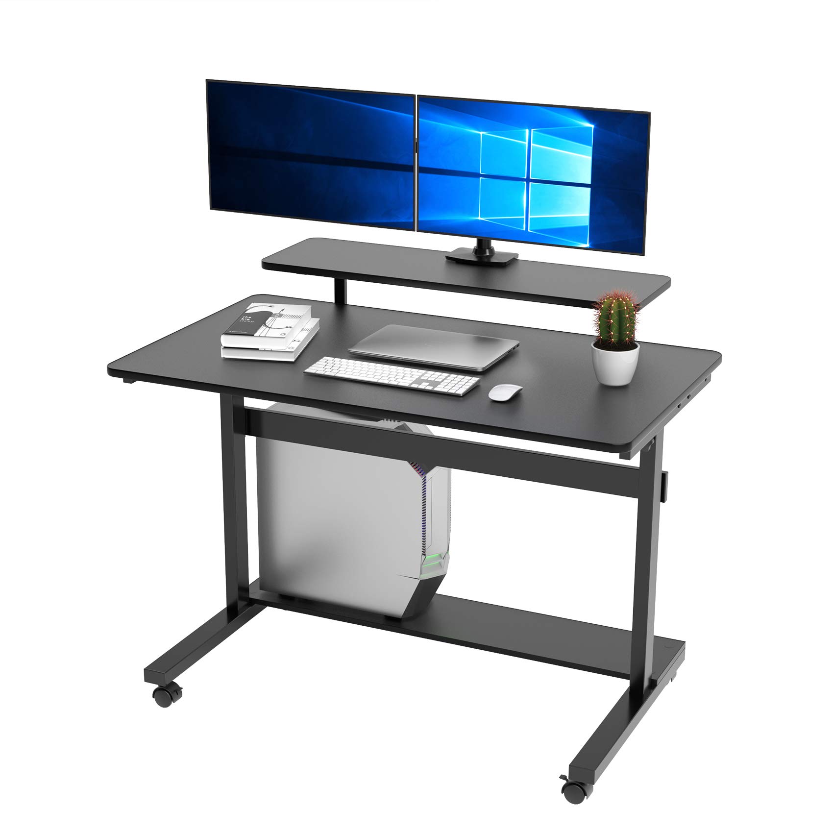Height Adjustable Standing Desk with Wheels - 41