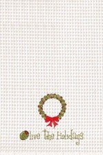 C&F Home 18x27 Christmas Kitchen Towel - Olive The Holidays Design - Absorbent Cotton Dish Towels for Holiday Cooking, Baking & Festive Kitchen Decor