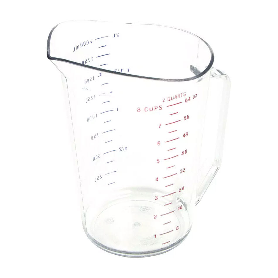 Cambro 200MCCW135 Clear Measuring Cup, 1/2 Gallon (64 oz) - Perfect for Baking, Cooking, and Liquid Measurement in Commercial Kitchens & Home Use