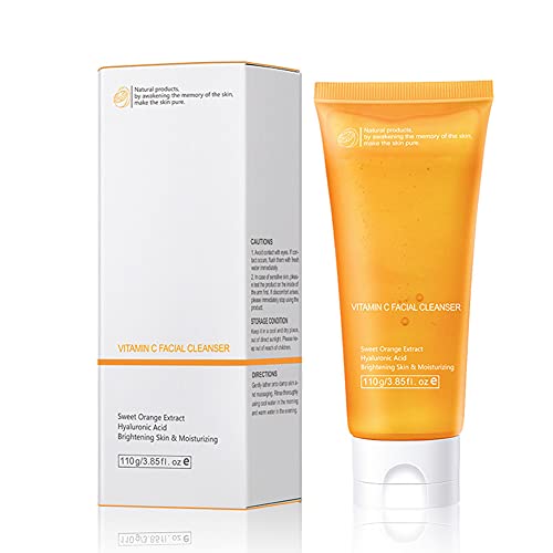 Vitamin C Moisturizing Facial Cleanser - Oil Control & Pore Minimizing Face Wash for Glowing Skin | Deep Cleansing, Hydration & Nourishment | Perfect for Daily Skincare Routine & Post-Workout Refresh