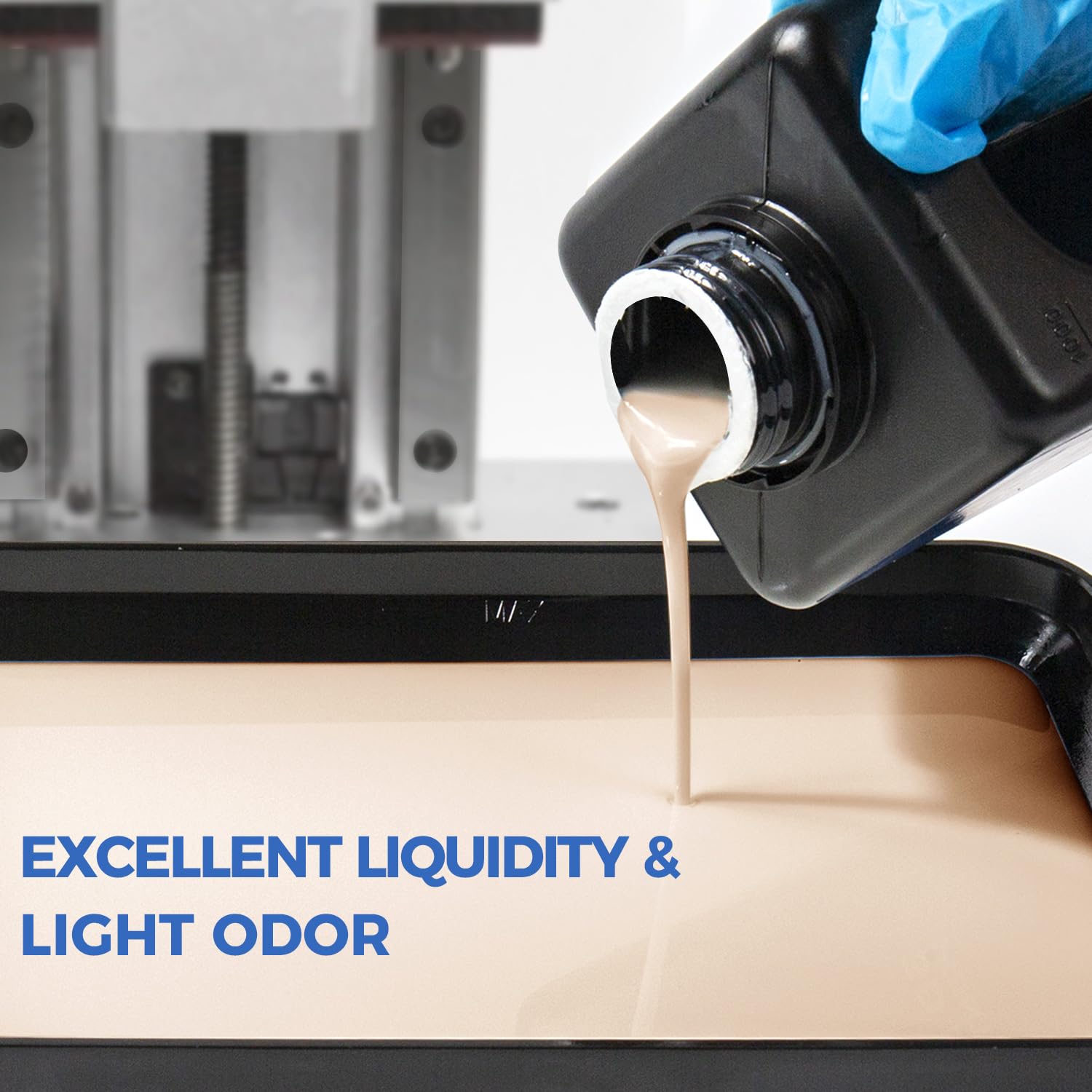 High-Precision Fast Curing 3D Printer Resin - 1KG Low Shrinkage Photopolymer Resin for 2K 4K 6K 8K 12K LCD/DLP Printers - Excellent Fluidity & Detail - Ideal for Miniatures, Jewelry Making & Dental Models