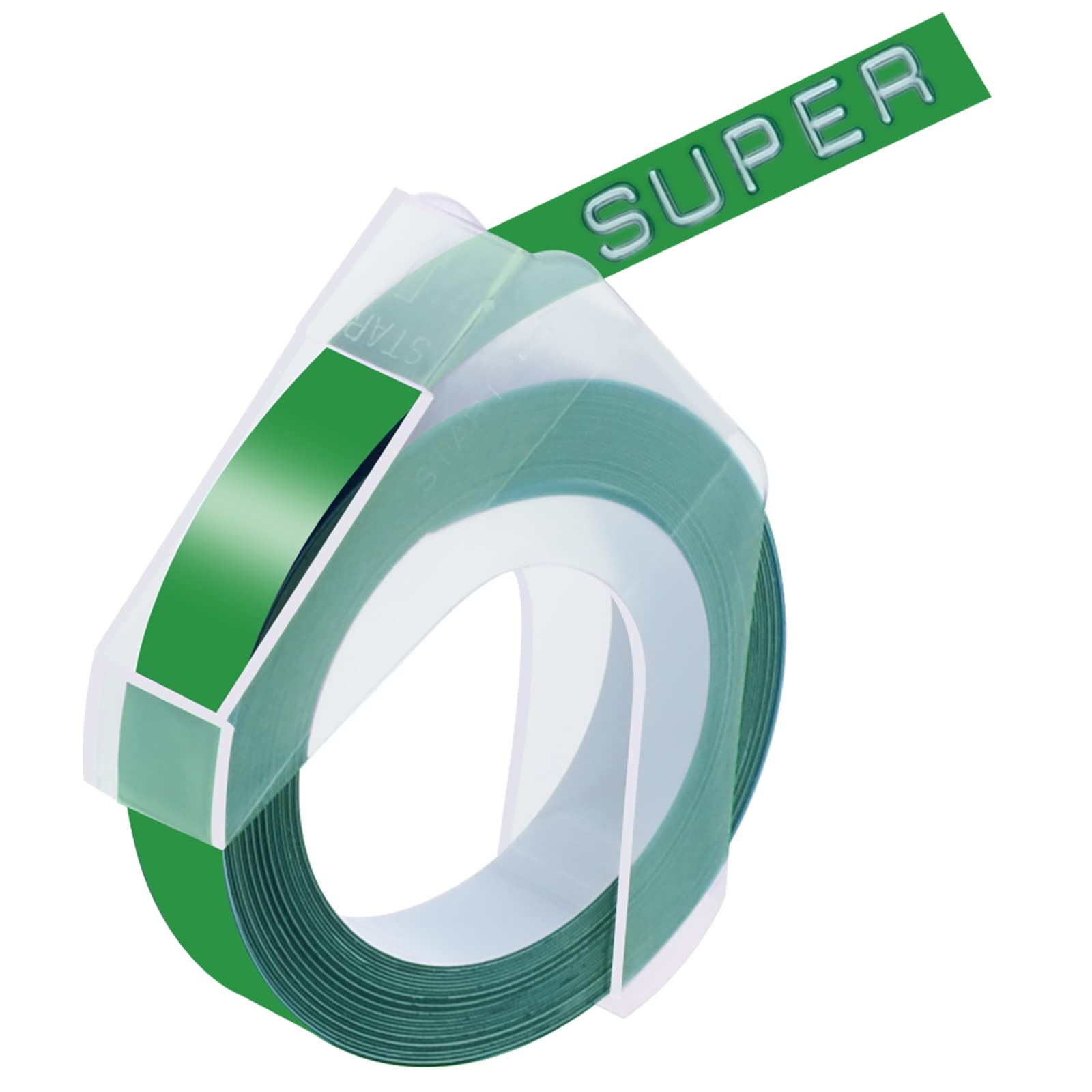 4 Pack Dymo 3D Plastic Embossing Label Tapes - 9mm (3/8