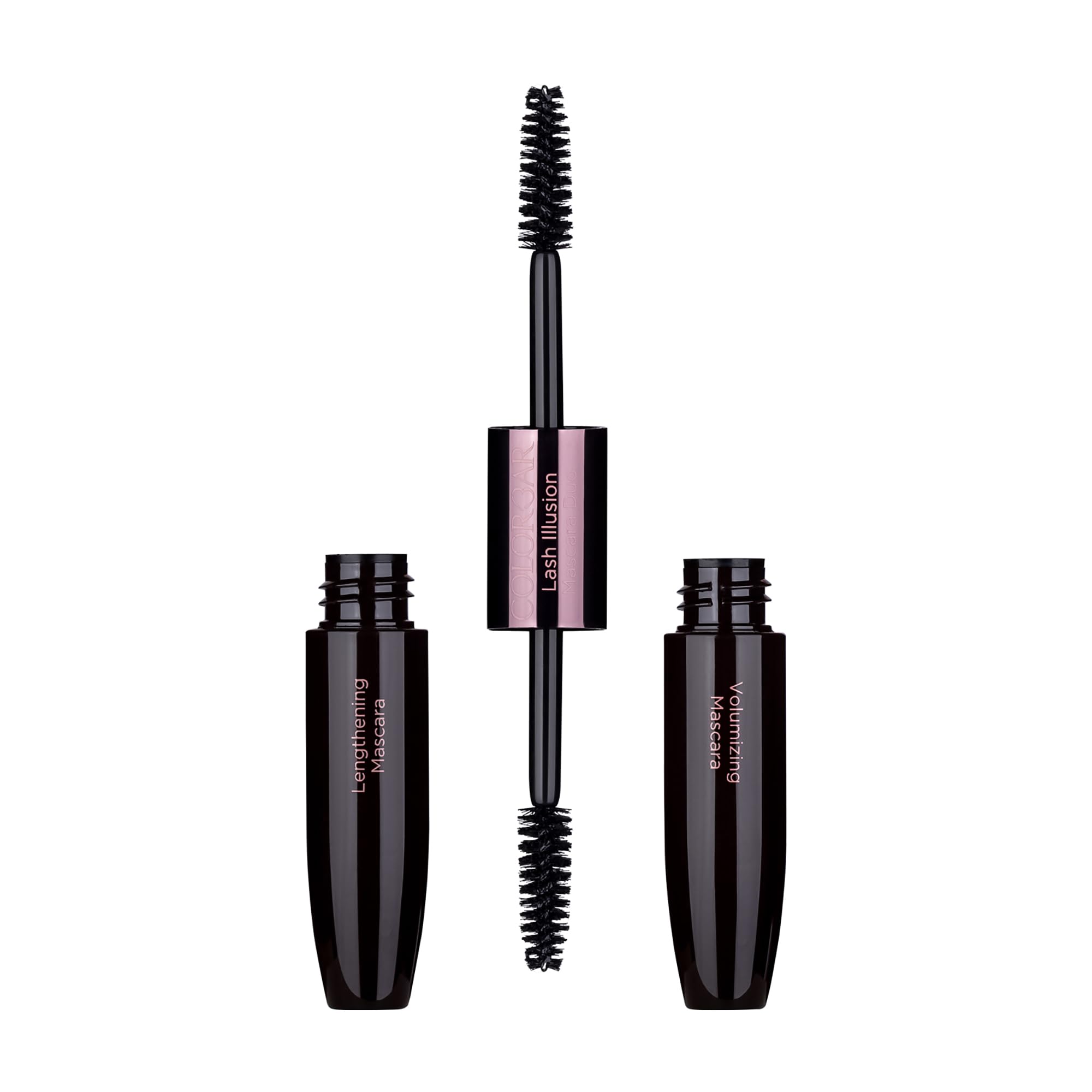 Colorbar Duo Mascara Carbon Black 4ml - Lengthening Volumizing Waterproof Smudge Proof Mascara for Lashes | Perfect for Day to Night Makeup, Parties & Special Occasions