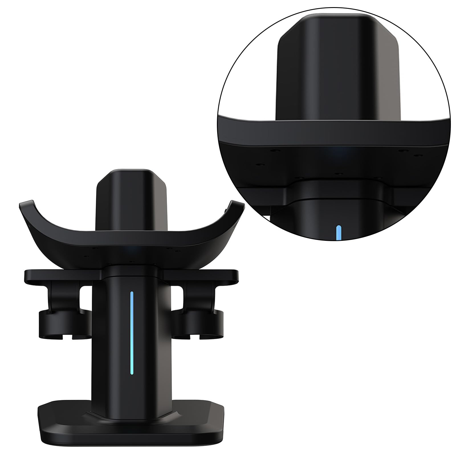 NOLOWY RGB Light Charging Stand for Meta Quest 3 & Quest 2 VR Headset - Perfect for Gaming, Entertainment & VR Accessories Organization