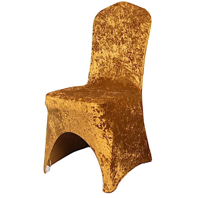 Luxury Crushed Velvet Stretch Spandex Banquet Chair Covers - Elegant & Durable for Weddings, Parties, and Events