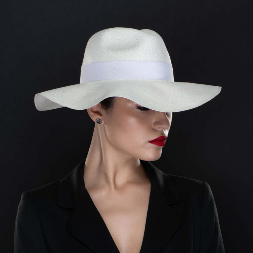 Stylish NA1406 Women's Panama Straw Hat for Summer - Beach, Garden & Outdoor Sun Protection