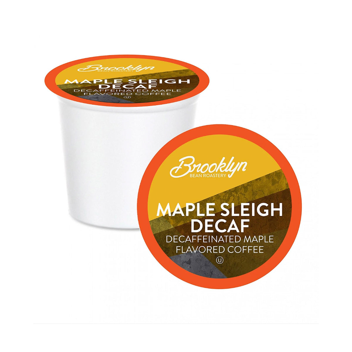 Brooklyn Beans Decaf Maple Sleigh Single Serve Coffee Pods - 40 Count Pack | Perfect for Keurig Brewers, Office Use & Holiday Gift Giving