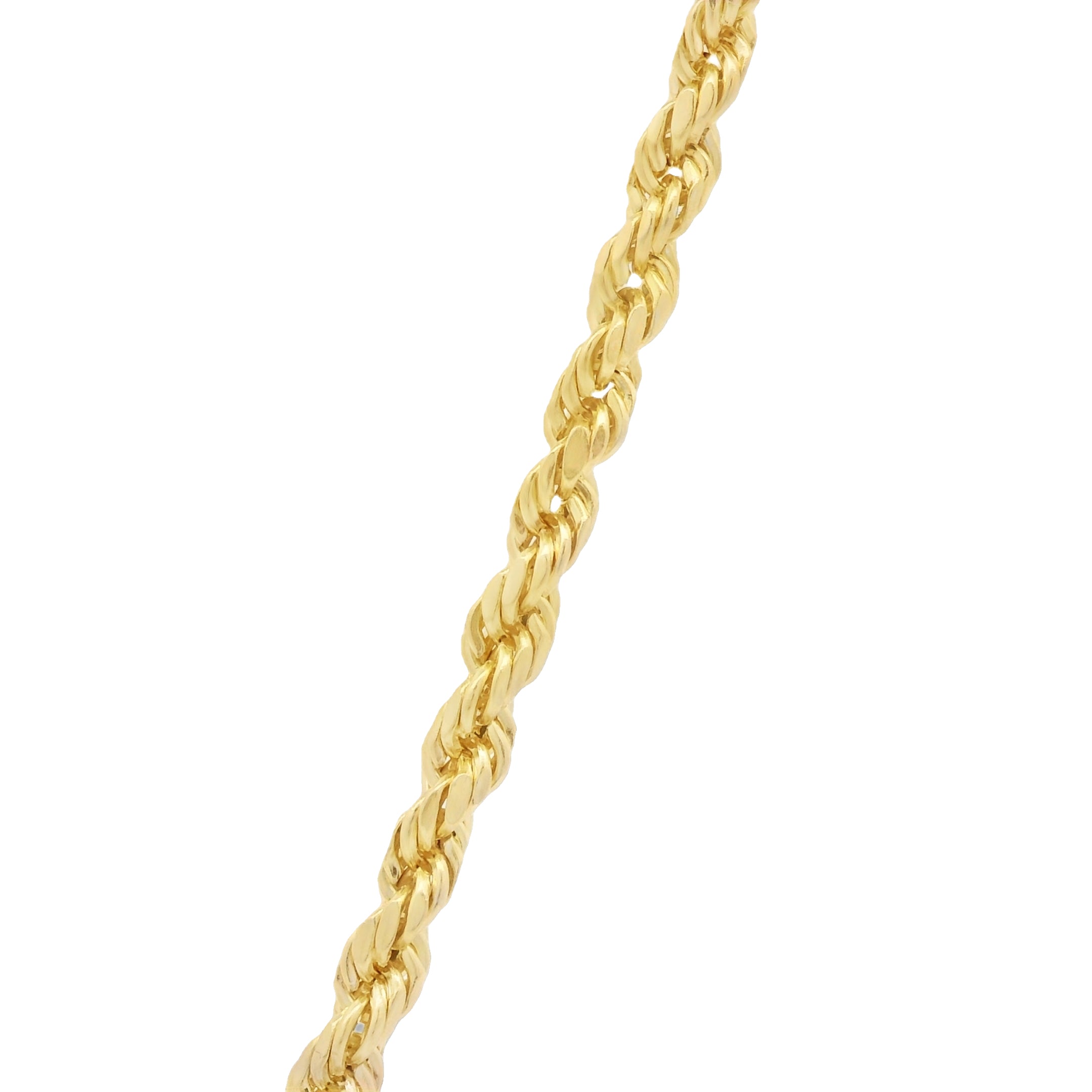 14K Gold Saint Lazarus Pendant with Hollow Rope Chain Necklace - 22 Inches JTJ™ - Perfect for Religious Gifts, Everyday Wear & Special Occasions