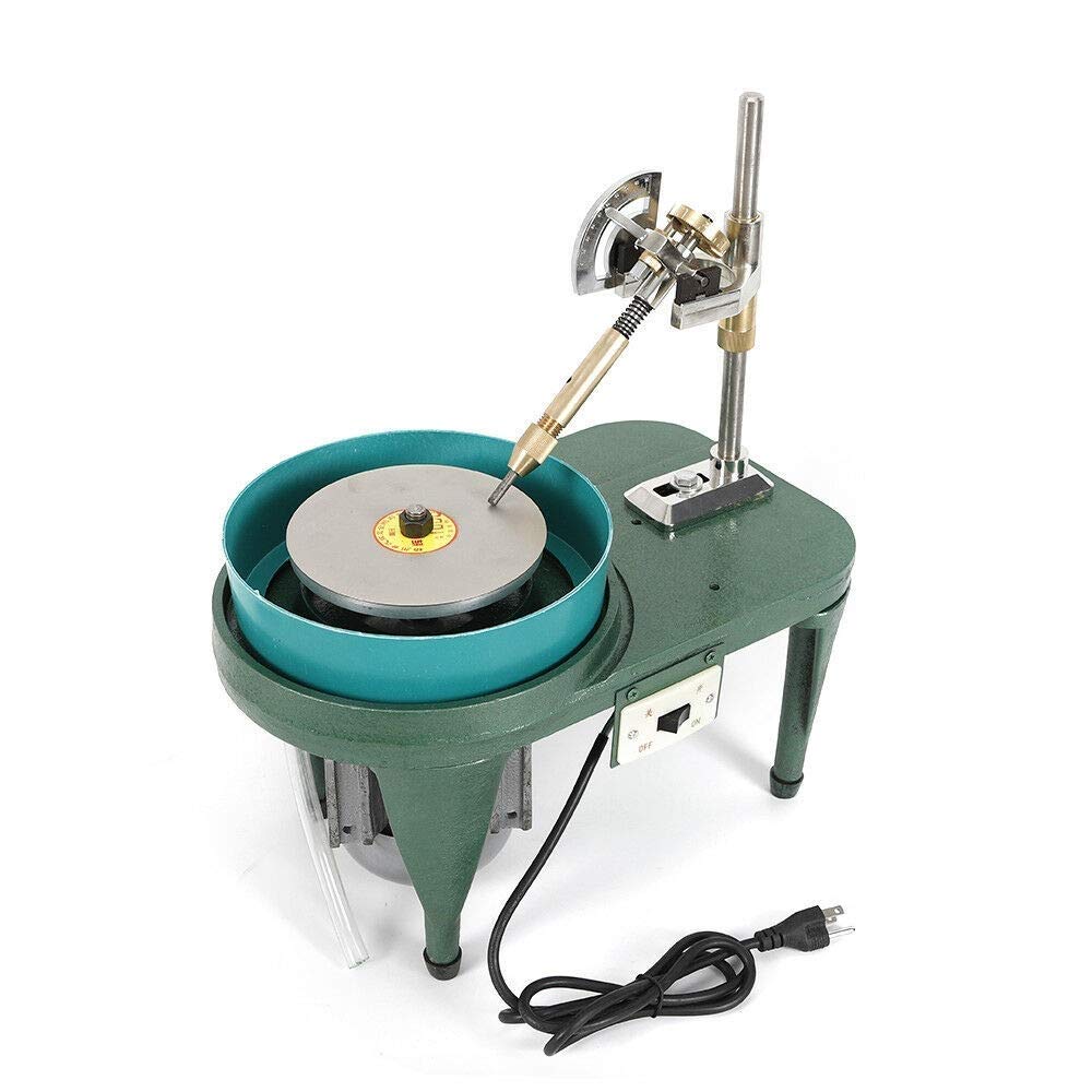 Professional Gem Faceting Machine 110V 180W - Jewelry Angle Polisher & Gemstone Grinding Machine for Rings, Bench Polishing - 2800r/min High Speed - Perfect for Jewelry Making, Lapidary & Stone Surface Finishing