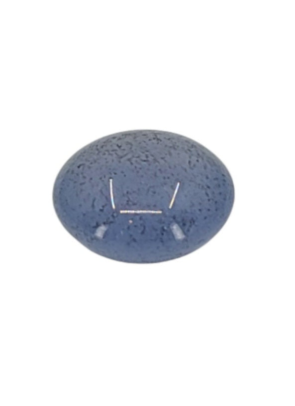 3.93ct Natural American Blue Chalcedony Round Cabochon 10mm - Premium Quality USA Mined Gemstone for Jewelry Making, Healing Crystals & Collectibles