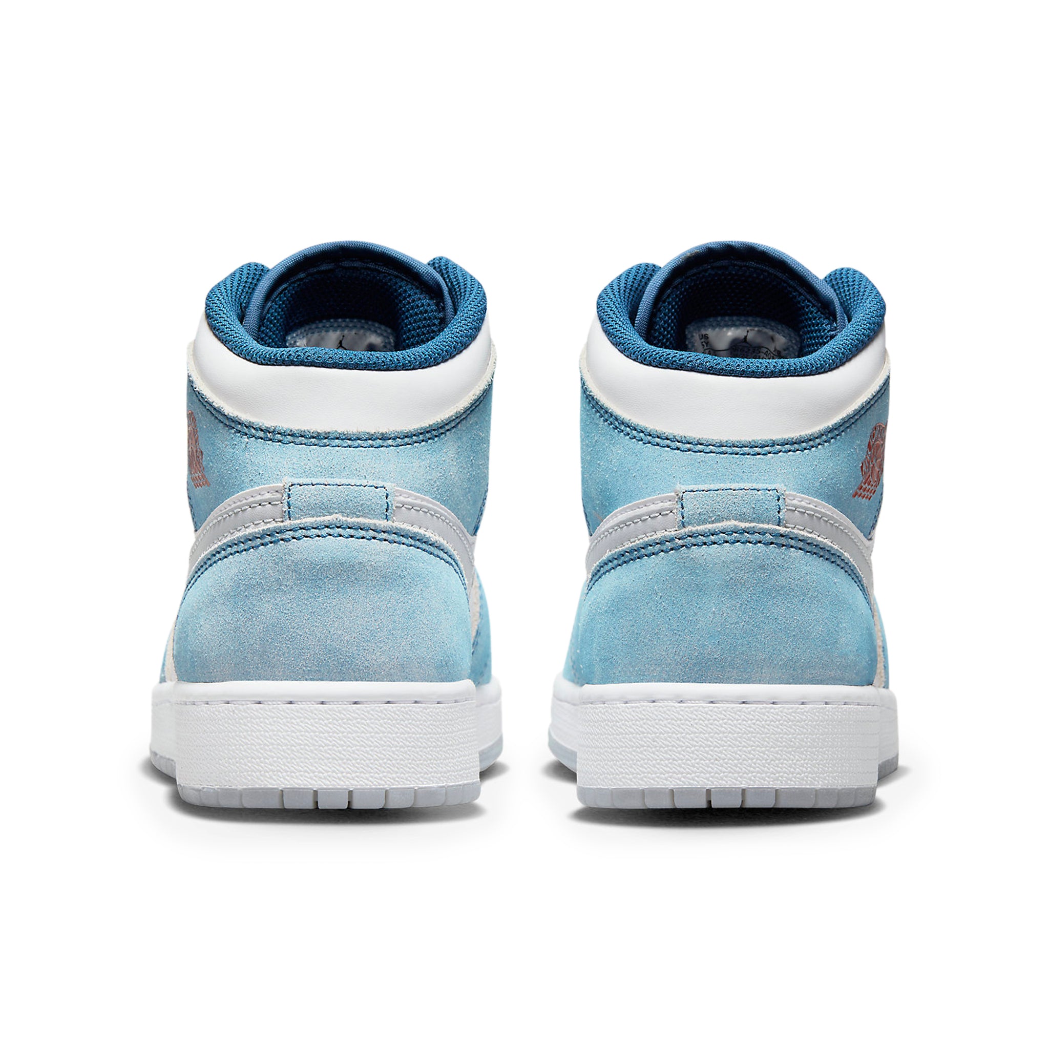 Air Jordan 1 Mid SE French Blue Light Steel Sneakers for Girls - Retro Basketball Shoes for Casual Wear & Street Style Fashion