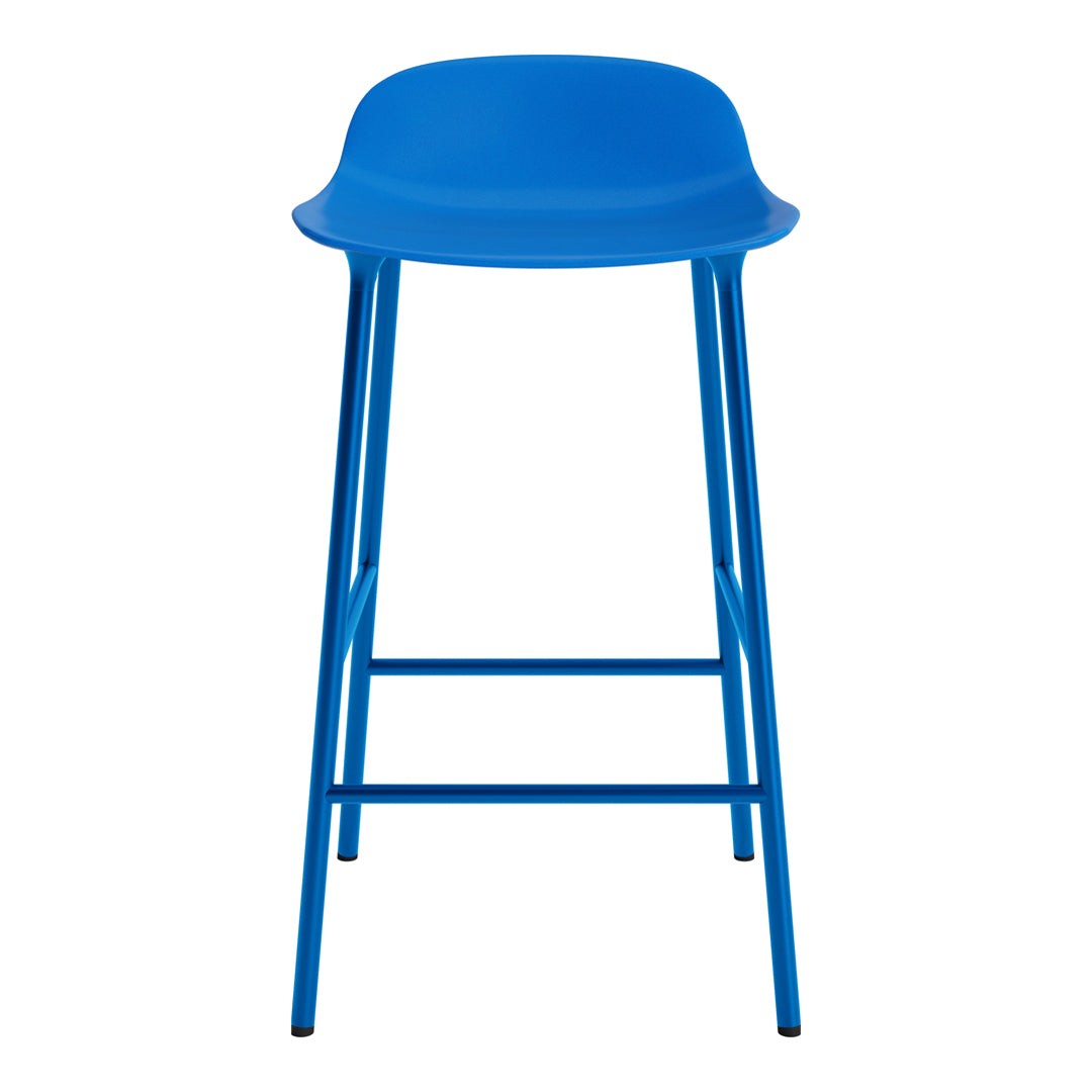 Modern Metal Leg Form Counter Stool - Bar Stool for Kitchen Island, Breakfast Nook & Home Decor