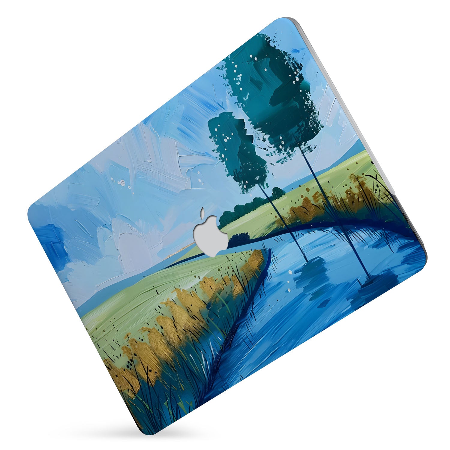 Stylish MacBook Case with Abstract Painting Design - Durable & Protective Laptop Cover for MacBook Air/Pro - Perfect for Work, Travel & Everyday Use