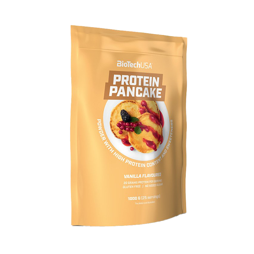 BioTechUSA Vanilla Protein Pancake Mix - 1000g High Protein, Low Carb, Gluten-Free for Muscle Recovery & Healthy Breakfast | Perfect for Athletes, Fitness Enthusiasts & Weight Management