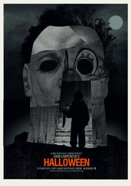 Halloween Movie Poster by Methane Studios - Vintage Horror Art for Home Decor, Office & Halloween Party Decorations