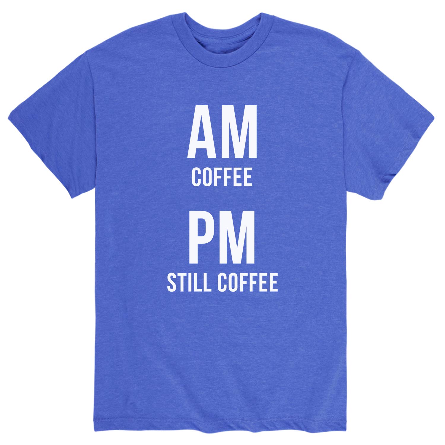 Am Coffee Pm Still Coffee Men's Graphic T-Shirt - Funny Coffee Lover Short Sleeve Tee for Casual Wear, Gifts & Everyday Outfits