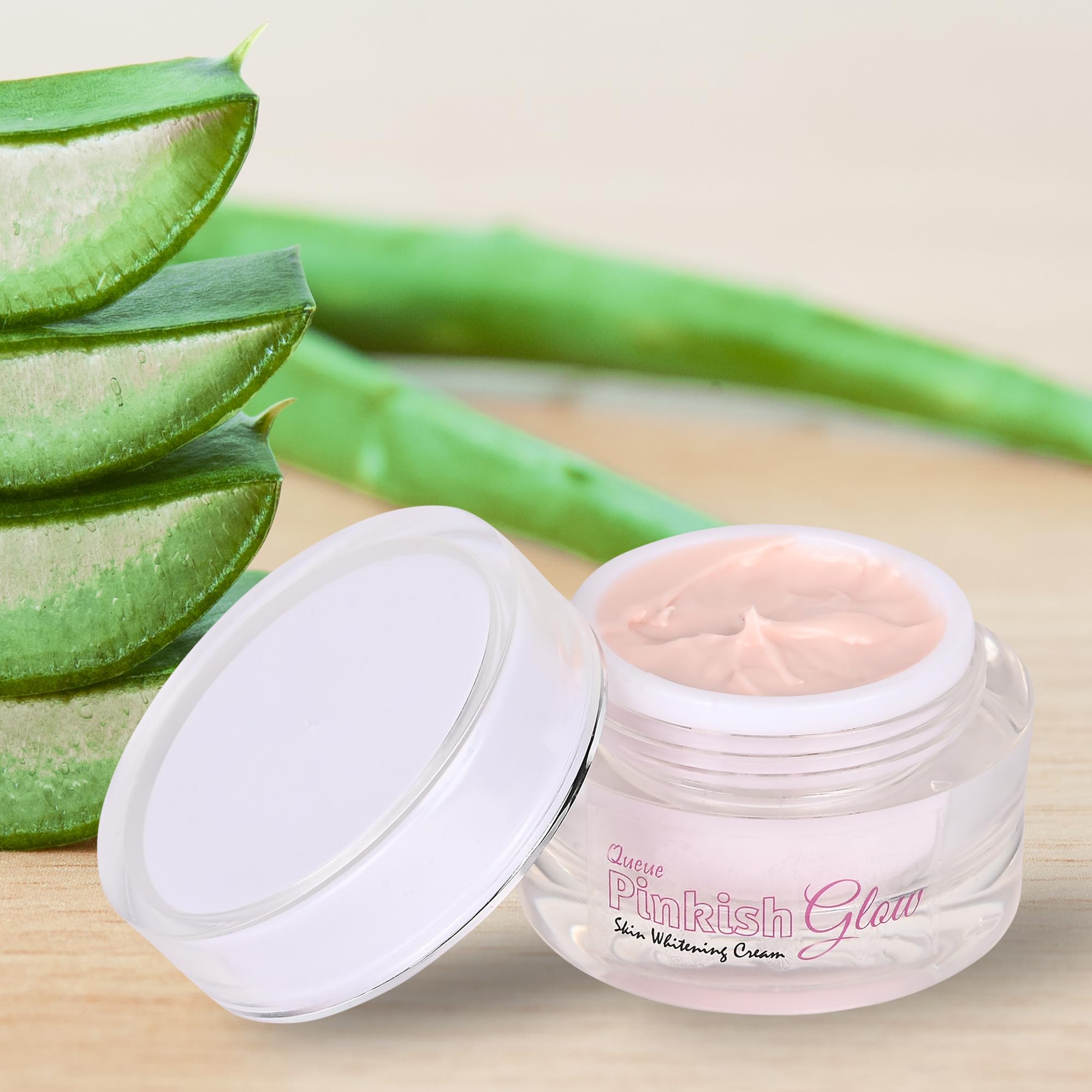 Pinkish Glow Cream - Brightening & Whitening Face Cream with Glutathione for Even Skin Tone | Day & Night Moisturizer for Radiant Complexion