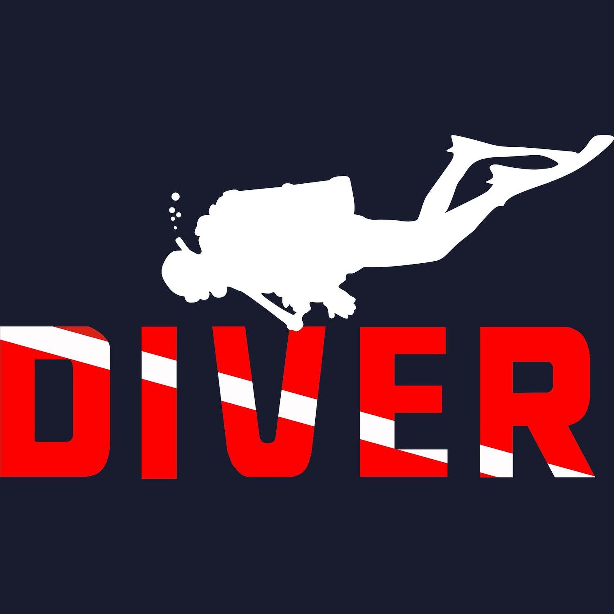**Men's Dark Zip-Up Hooded Sweatshirt - Diver Themed Pullover Hoodie for Casual Wear & Outdoor Activities**