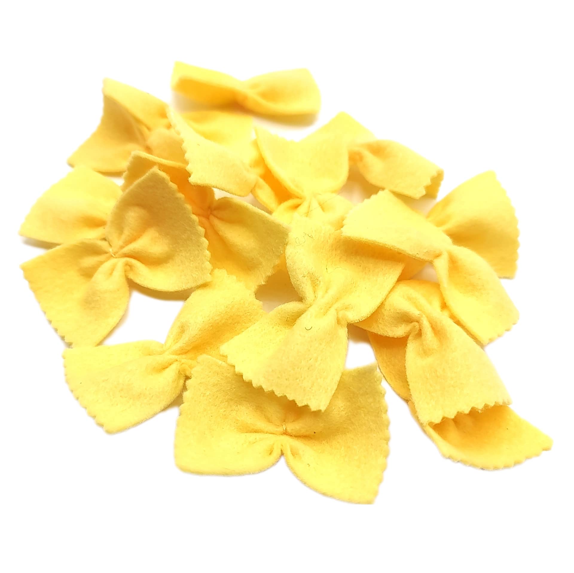 Soft Felt Pasta Play Food - 36 Realistic Farfalle Bow Tie Pasta Toys for Kids Kitchen Pretend Play | Montessori Sensory Toy for Toddlers, Daycare & Preschool Learning Activities (Beige, Jar Packaging)