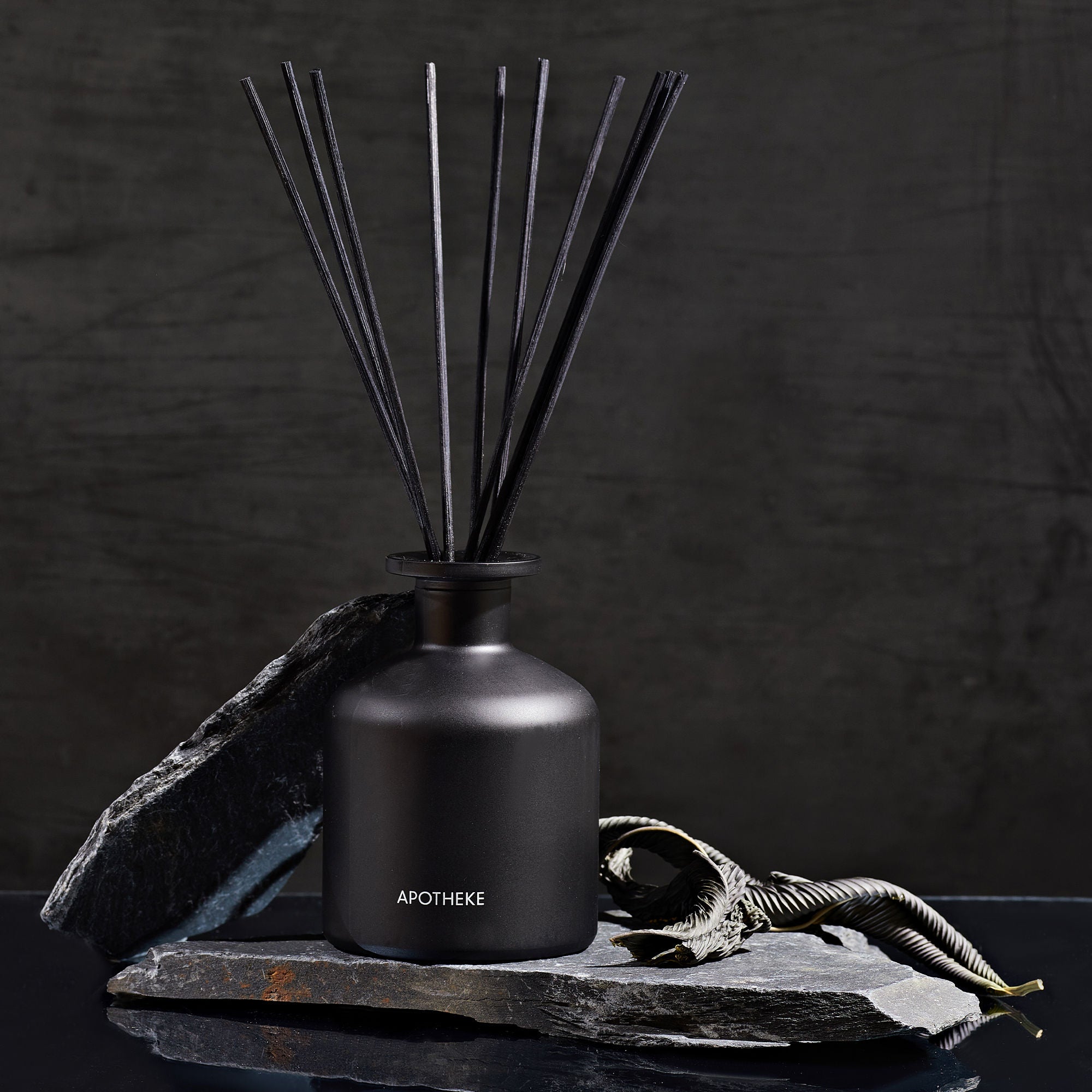 Premium Charcoal Reed Diffuser for Home - Natural Air Freshener & Odor Eliminator | Perfect for Living Room, Bedroom, Bathroom & Office