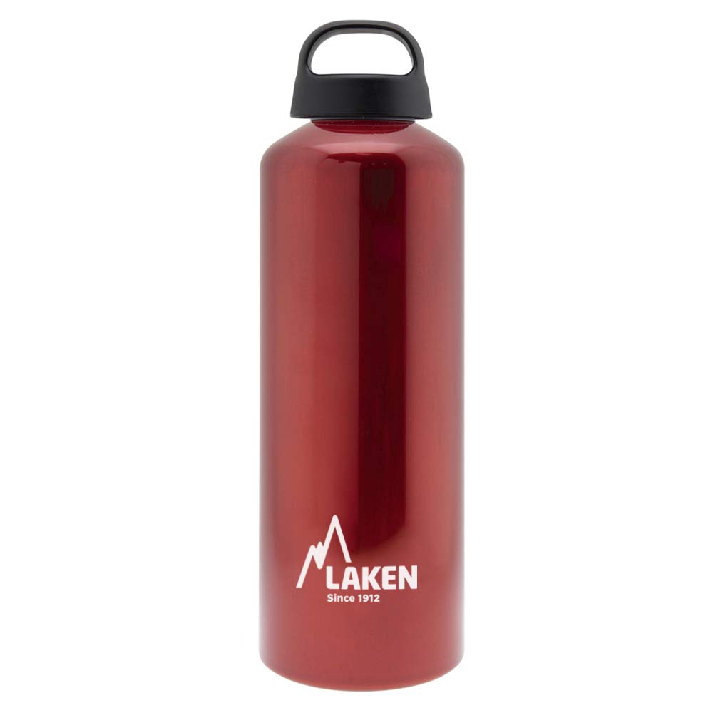 1L Classic Red Water Bottle - BPA Free, Leak Proof & Durable for Gym, Hiking, Travel & Outdoor Activities