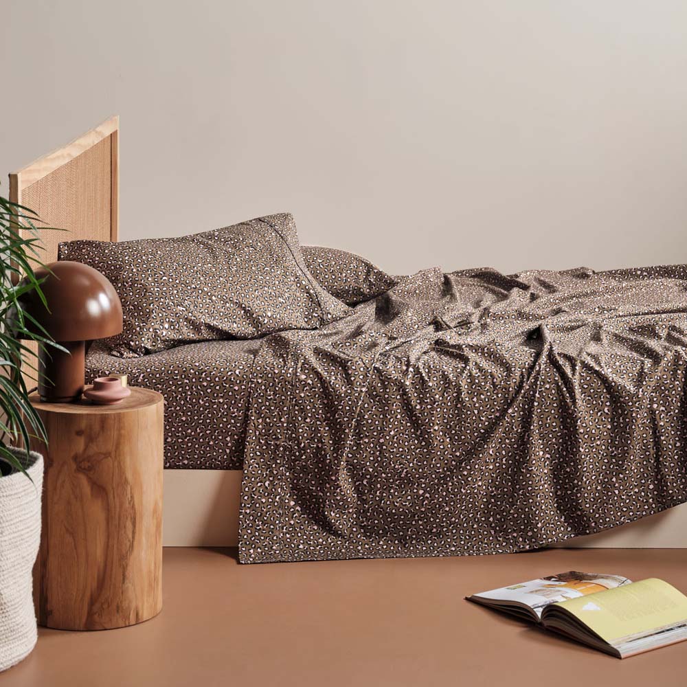 Premium Goldie Timber 100% Cotton Sheet Set - Soft & Breathable for Single Bed - Ideal for Kids' Rooms, Guest Beds & Dormitory Use