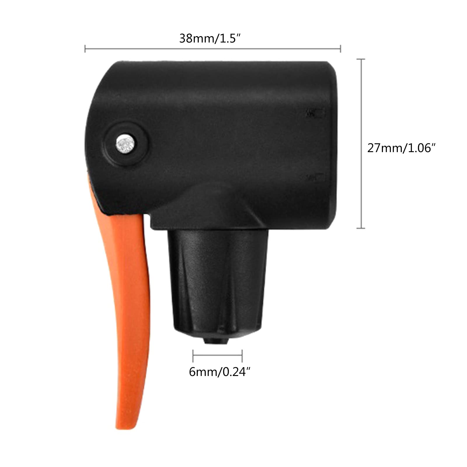 Premium Bike Tire Inflator Nozzle Adapter - Universal Replacement Head for Bicycle Pumps, Compatible with Most Bike Valves - Perfect for Road Bikes, Mountain Bikes & Commuting Cycling Accessories