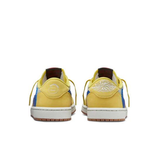 Nike Air Jordan 1 Retro Low OG Travis Scott Canary Yellow Sneakers (DZ4137-700) - Limited Edition Women's Shoes for Streetwear & Sneaker Collection