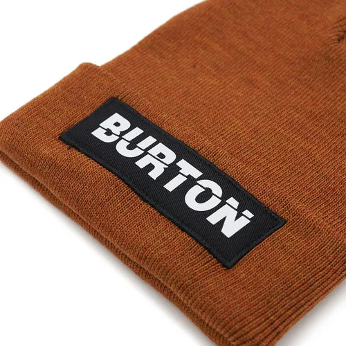 Burton Unisex Basic Wool Beanie - Soft & Warm Brick Red Knit Hat for Men & Women | Perfect for Winter, Skiing & Outdoor Activities