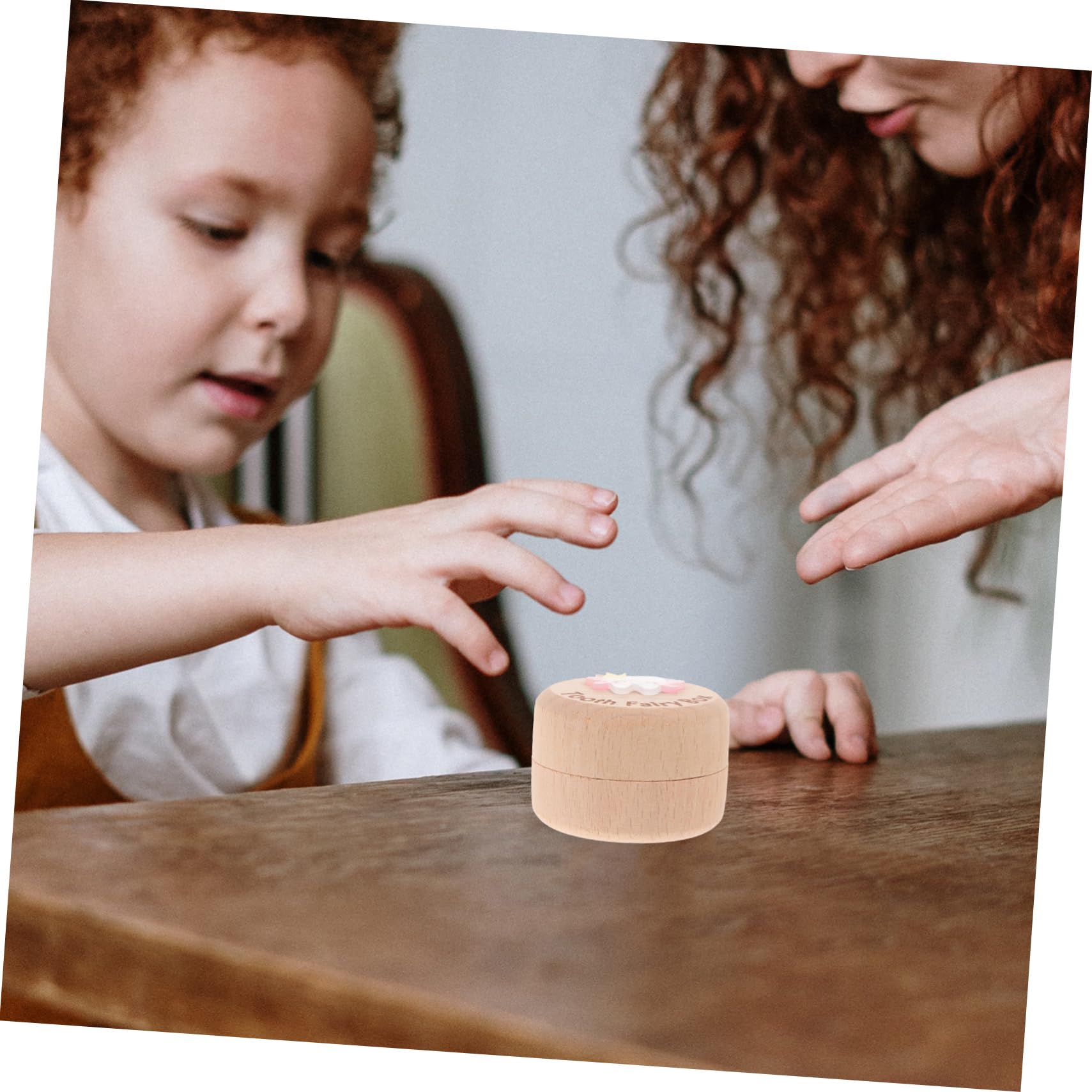 HAPINARY Wooden Baby Tooth Box - Tooth Holder Organizer for First Teeth, Keepsake Memory Box for Kids' Milestones - Perfect for Baby Shower Gifts & Childhood Memorabilia Storage