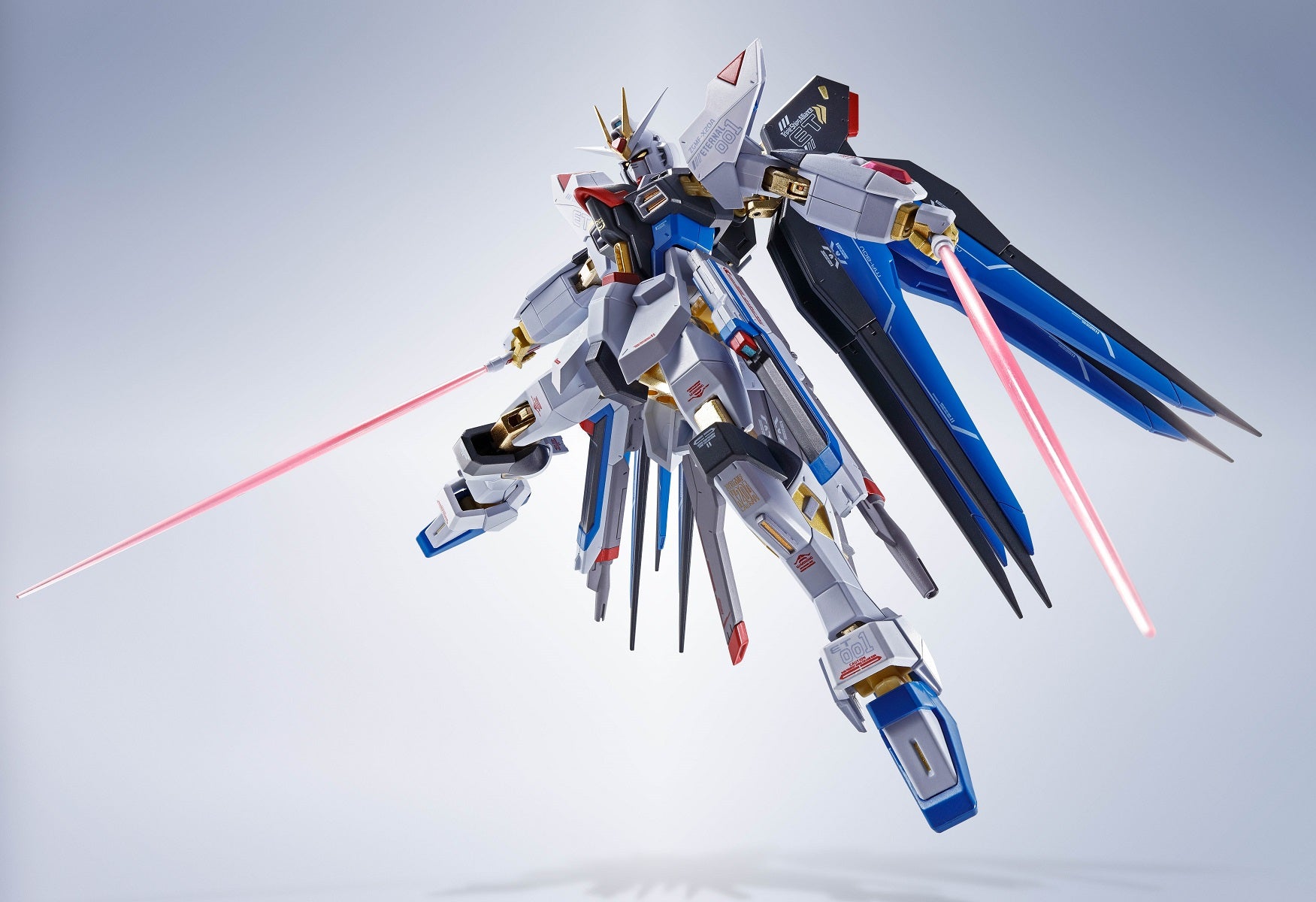 Bandai Metal Robot Spirits Gundam Seed Destiny ZGMF X20A Strike Freedom Gundam Action Figure - Re:Coordinate Ver. - Collectible Anime Model Kit for Display & Gundam Fans