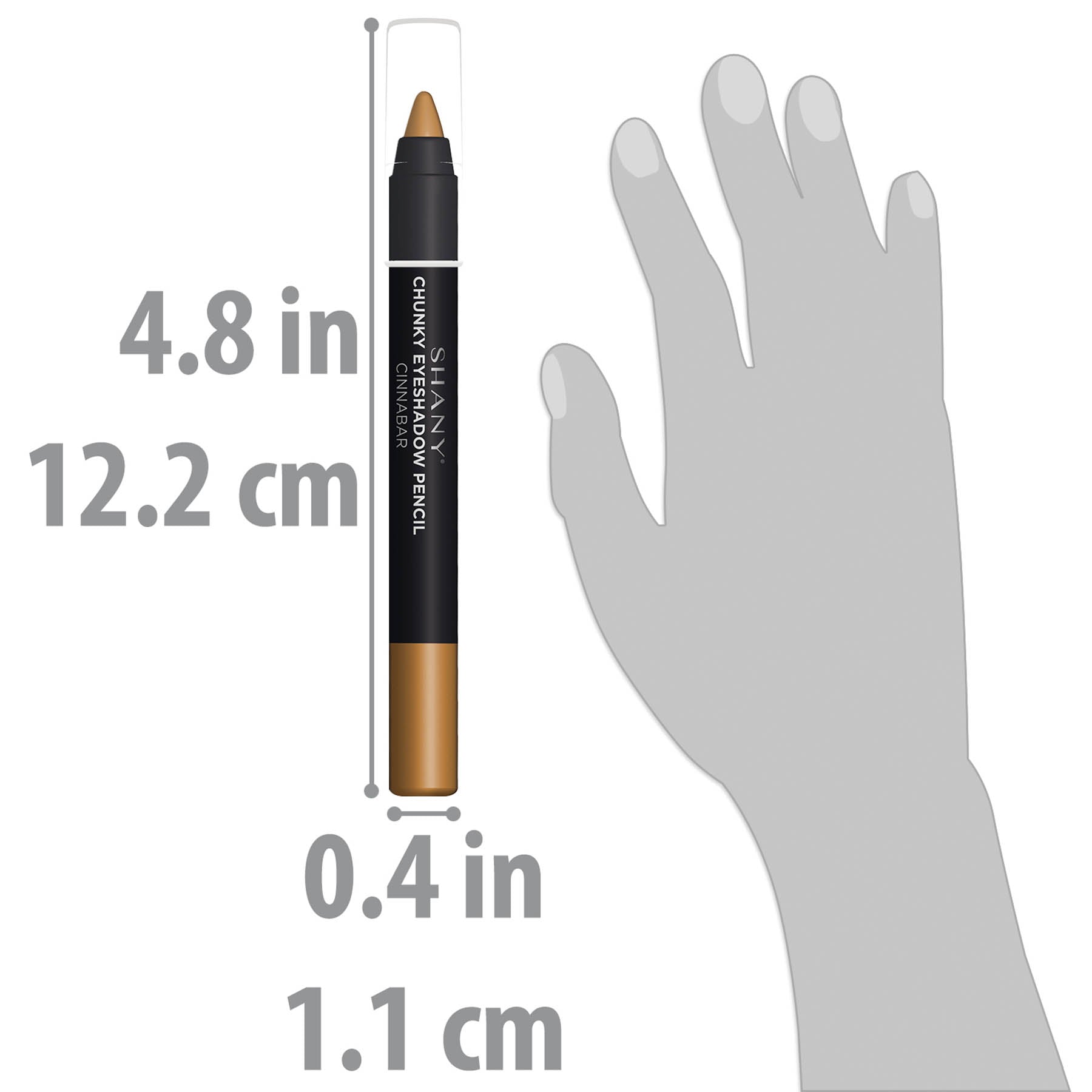 SHANY Chunky Eyeshadow Eye Pencil - Long Lasting Waterproof Eyeliner for Smokey & Bold Eye Makeup | Perfect for Party, Night Out & Special Occasions