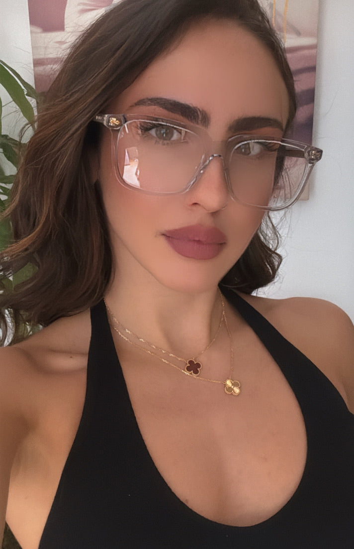 Gucci GG0737O Clear Grey Square Sunglasses for Women - UV Protection Fashion Eyewear for Outdoor Activities, Driving & Beach Vacations