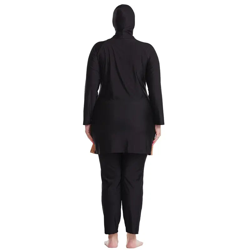 **Plus Size Halal Burqini Swimwear for Muslim Women - Modest Islamic Full-Coverage Swimsuits for Beach & Pool**