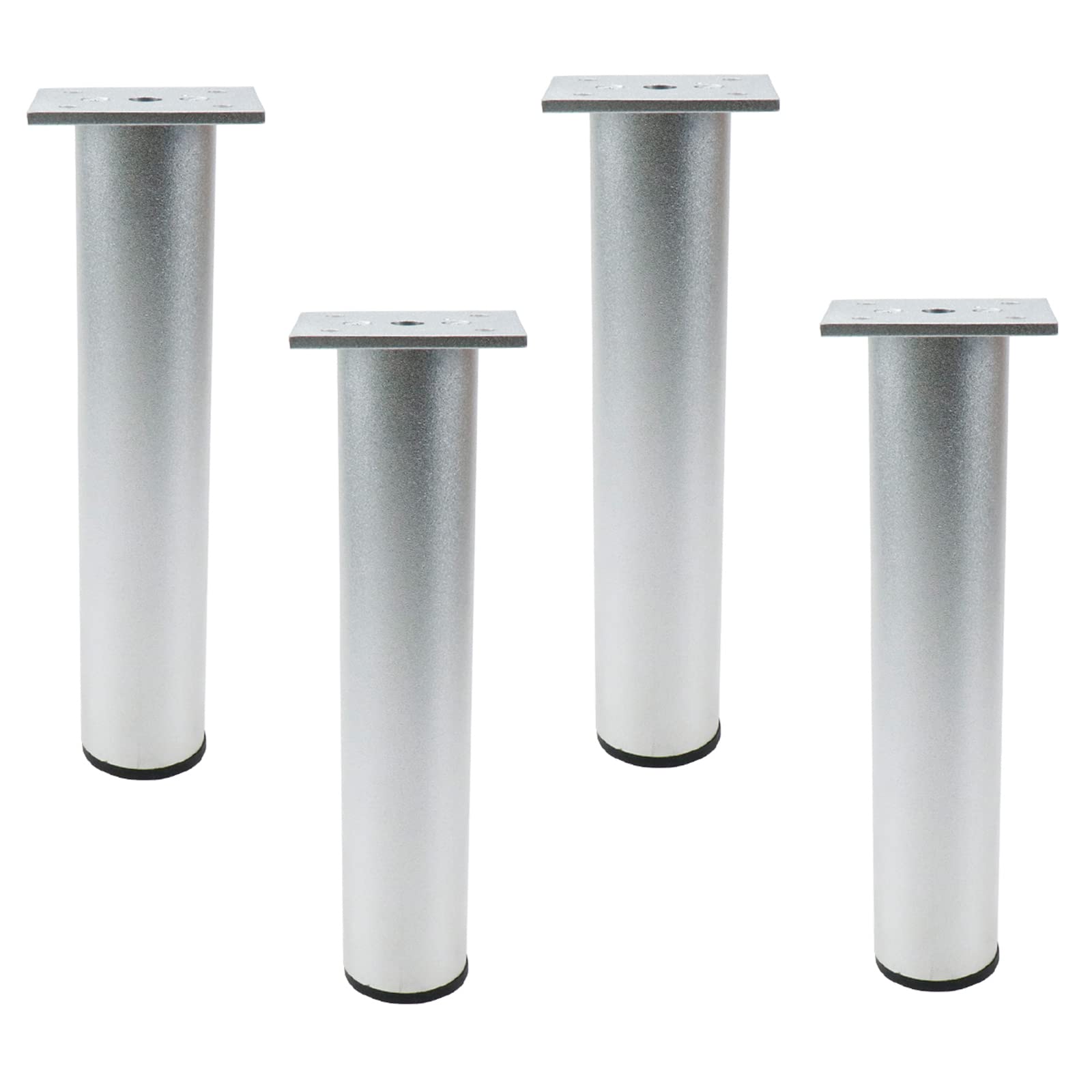8-Inch Adjustable Silver Metal Furniture Legs - 4PCS Set for Cabinets, Tables & DIY Home Decor Projects | Sturdy & Modern Design for Living Room, Bedroom & Office Use