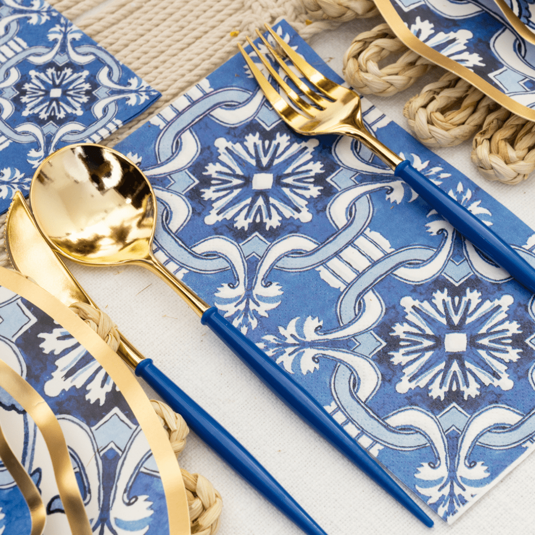 Moroccan Nights Table Setting - Exotic Boho Dinnerware Set for Home Decor & Entertaining | Perfect for Themed Parties, Weddings & Special Occasions