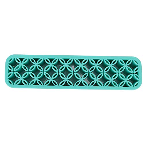 Portable Makeup Brush & Nail Pen Organizer - Cosmetic Tool Storage Box with Stand | Makeup Display Holder for Vanity, Salon & Travel (Blue)