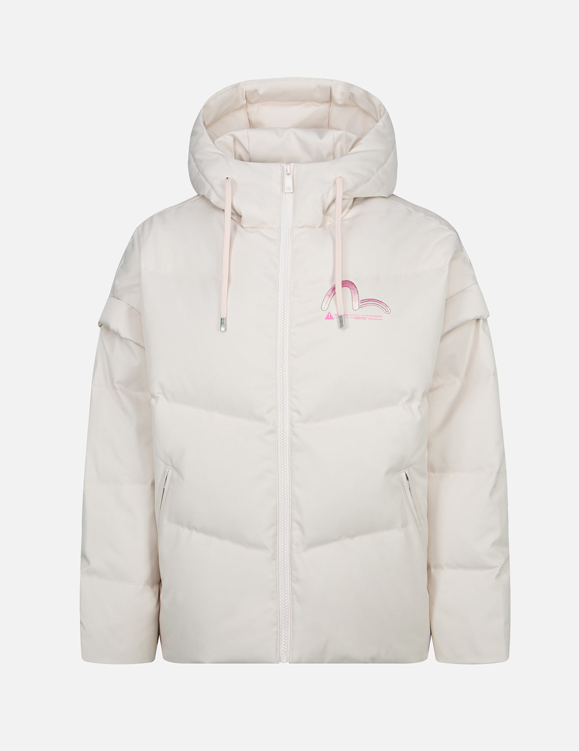 Gradient Seagull Embroidery Down Jacket - Warm Winter Coat for Women & Men, Lightweight Waterproof Puffer Jacket - Perfect for Skiing, Hiking & Outdoor Activities