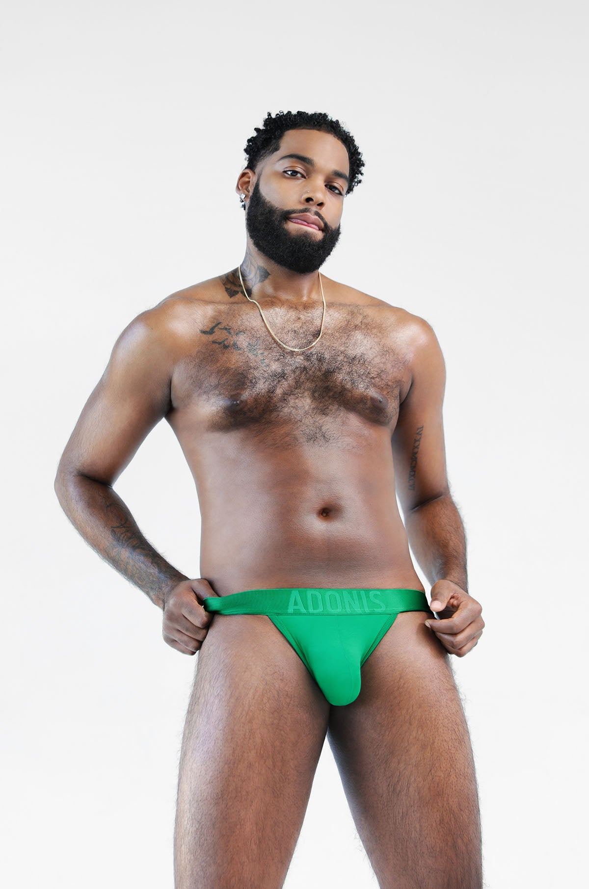 Green Jock Briefs for Men - Comfortable Athletic Underwear for Sports & Workout - Perfect for Gym, Running, and Everyday Wear