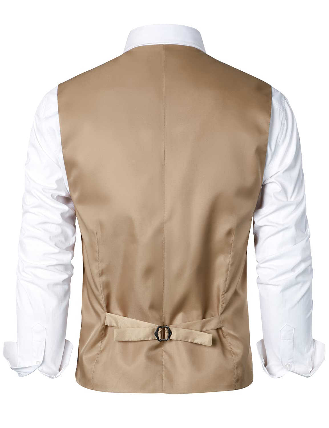 ZEROYAA Men's Slim Fit Hipster Urban Design 3-Pocket Formal Dress Vest for Suit & Tuxedo | Business Attire, Wedding, Office & Special Occasions