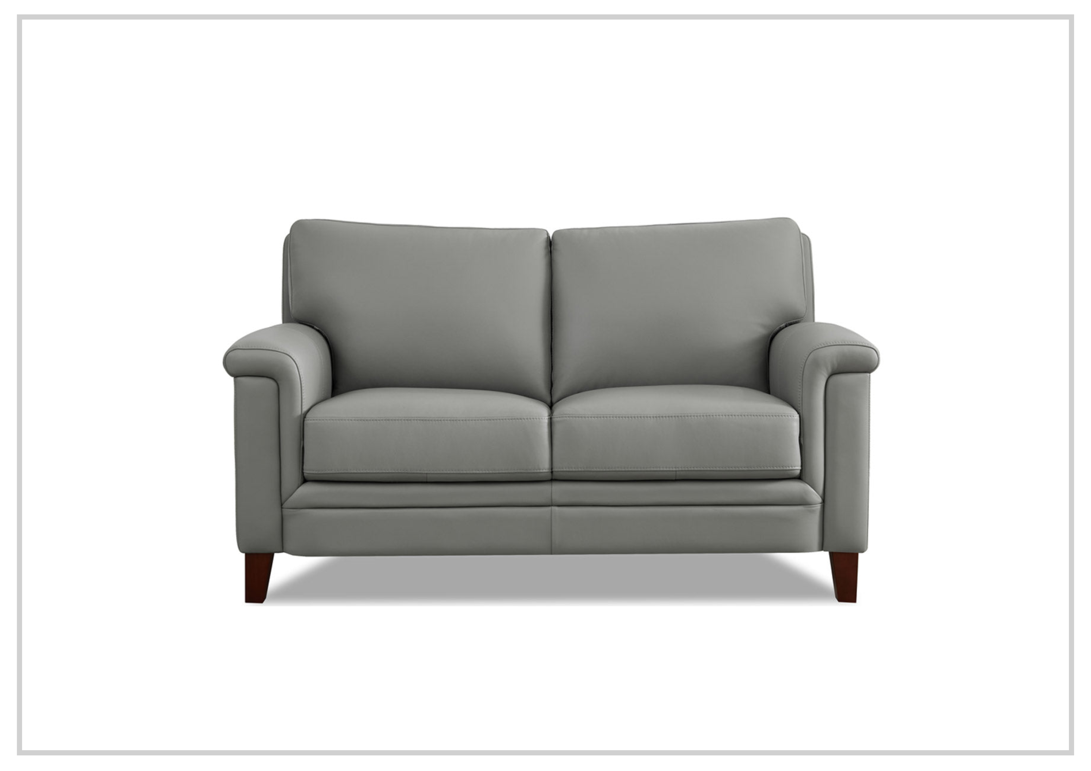 Hydeline Westcott 2-Seater Leather Sofa - Top Grain Genuine Leather, Modern Living Room Furniture for Small Spaces, Perfect for Apartments & Cozy Homes