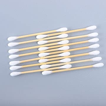 AV CART 100-Pack Safety Tip Paper Stick Cotton Swabs - Gentle Ear Cleaning, Makeup Application & First Aid (100 Count) - Perfect for Home, Travel & Baby Care